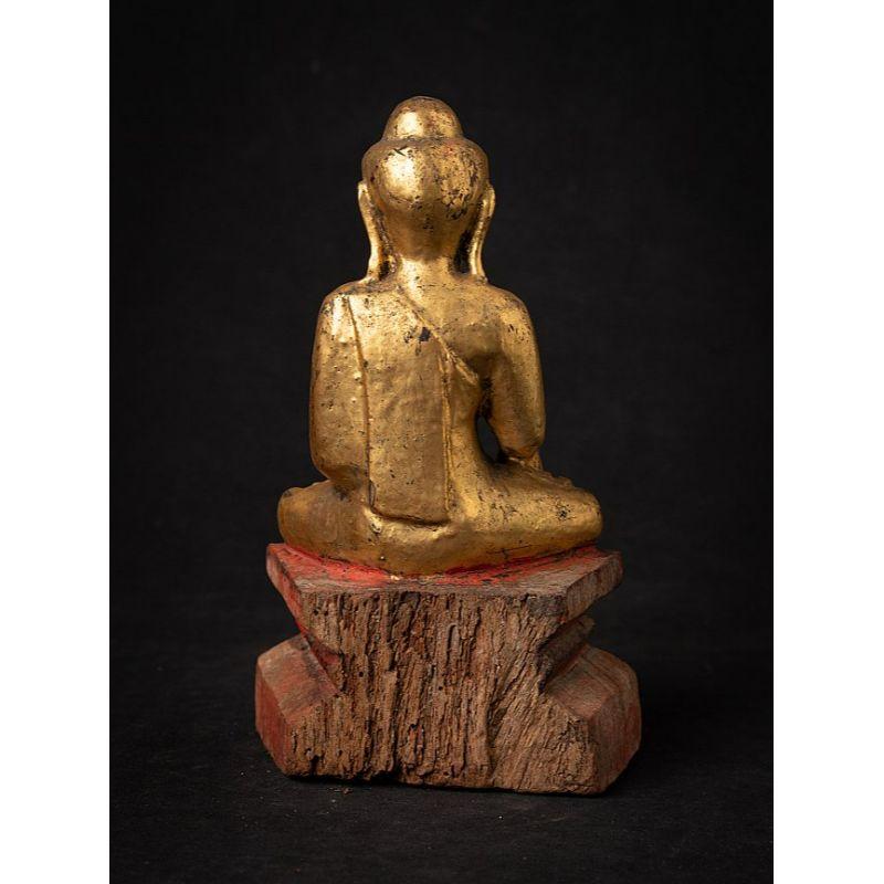 19th Century Antique Wooden Burmese Buddha from Burma For Sale