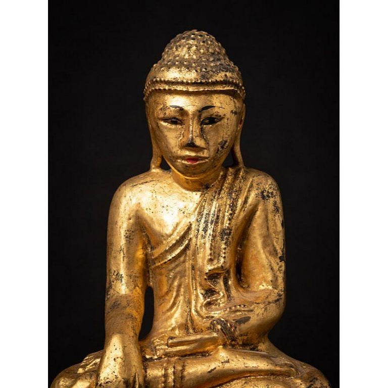 Antique Wooden Burmese Buddha from Burma For Sale at 1stDibs