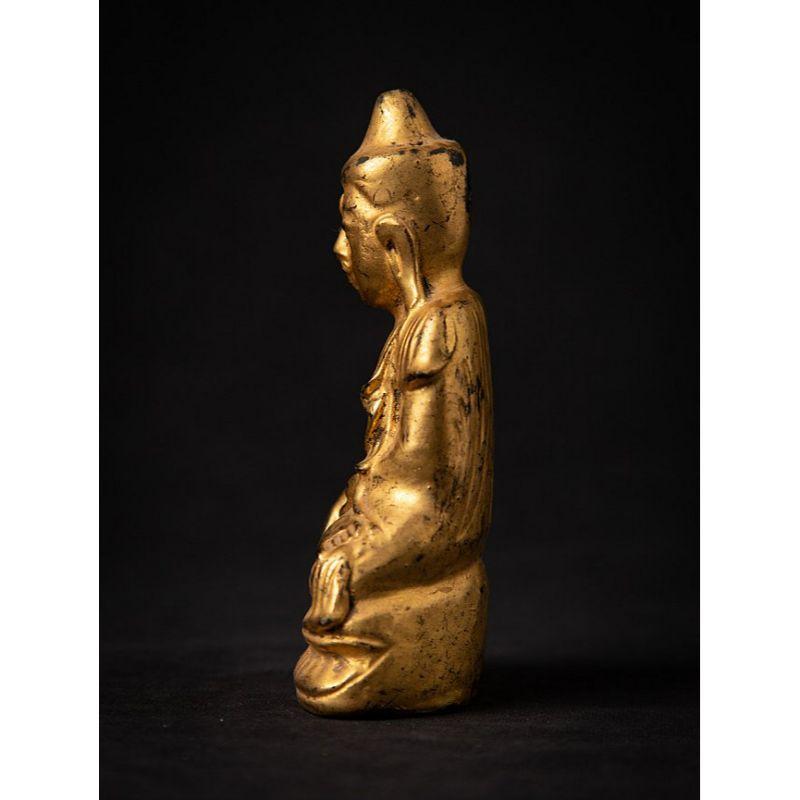 Estatua de Buda birmano de madera antigua de Birmania Birmano en venta