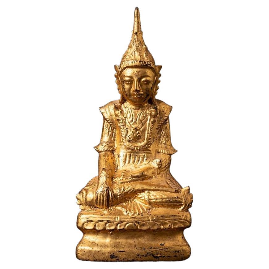 Antique Wooden Burmese Buddha Statue from Burma For Sale at 1stDibs