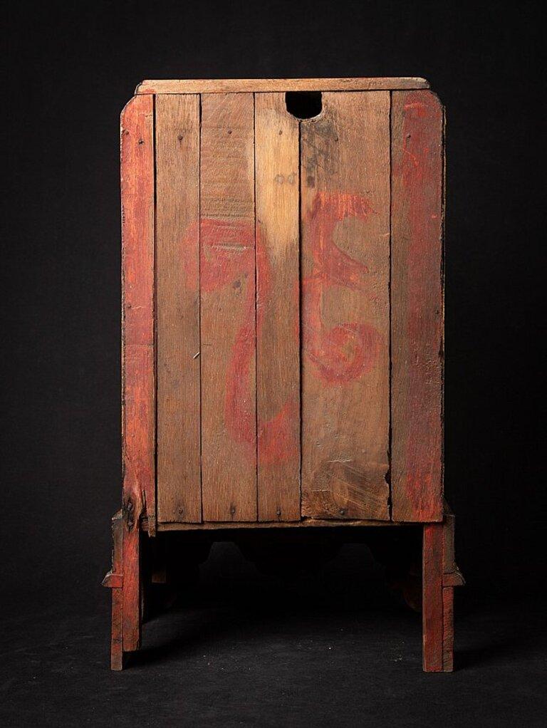 Antique Wooden Burmese Buddha Temple from Burma Original Buddhas For Sale 1