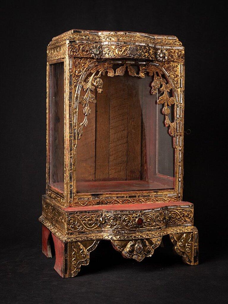 Antique Wooden Burmese Buddha Temple from Burma Original Buddhas For Sale 3