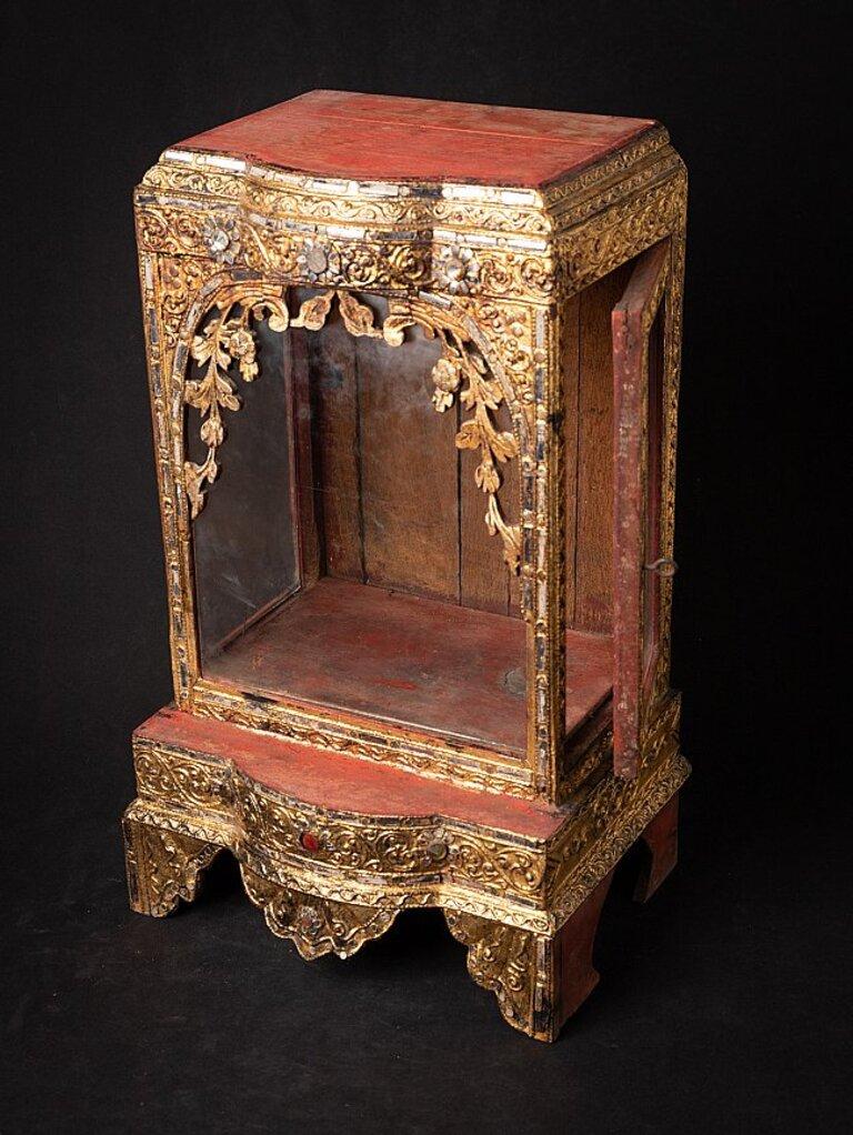 Antique Wooden Burmese Buddha Temple from Burma Original Buddhas For Sale 4