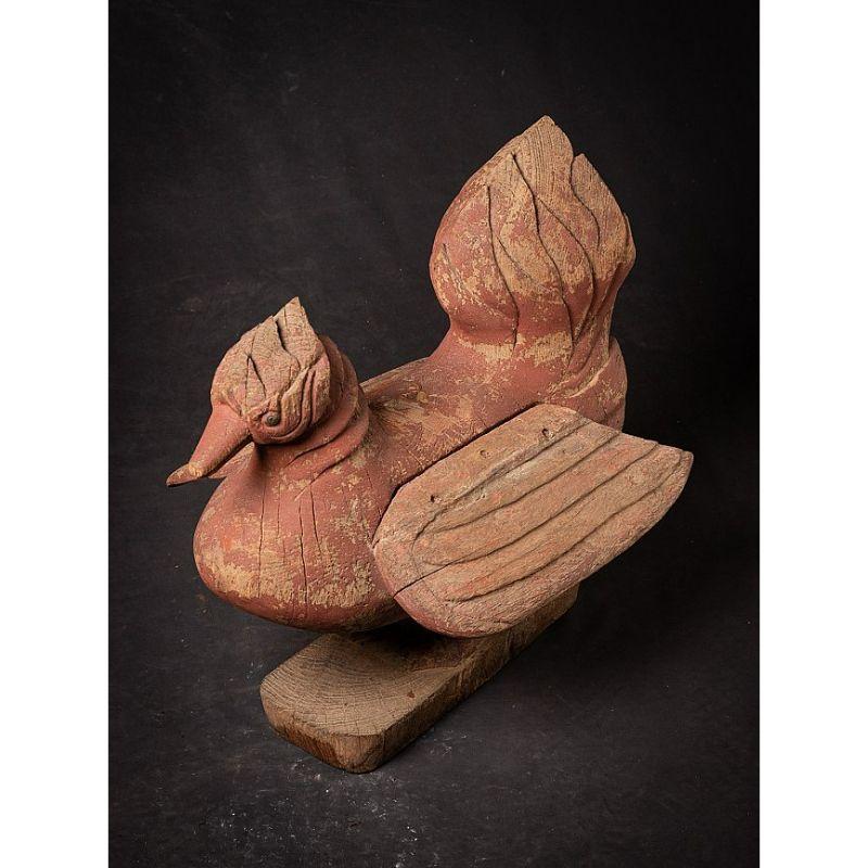 Antique Wooden Burmese Hintha Bird from Burma For Sale 5