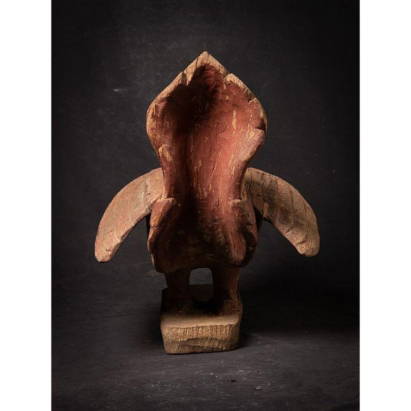 Material: wood
51,7 cm high 
41 cm wide and 50,5 cm deep
Weight: 14.15 kgs
The Mythological Hintha Bird is also being called : Hamsa bird
Originating from Burma
18th century.
 