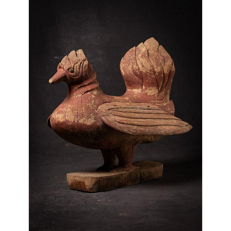 Antique Wooden Burmese Hintha Bird from Burma For Sale 3