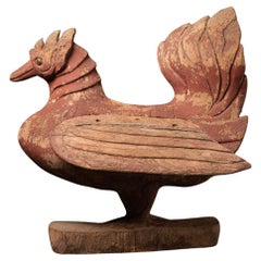 Antiker burmesischer Hintha-Vogel aus Holz aus Burma