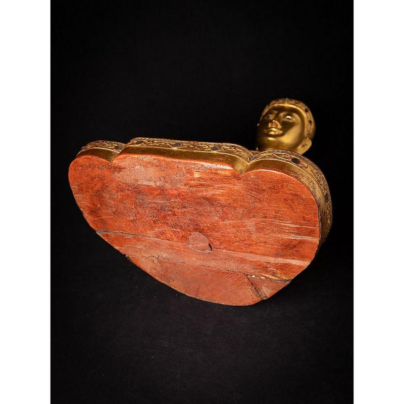 Bouddha de Mandalay birman ancien en bois de Birmanie en vente 15
