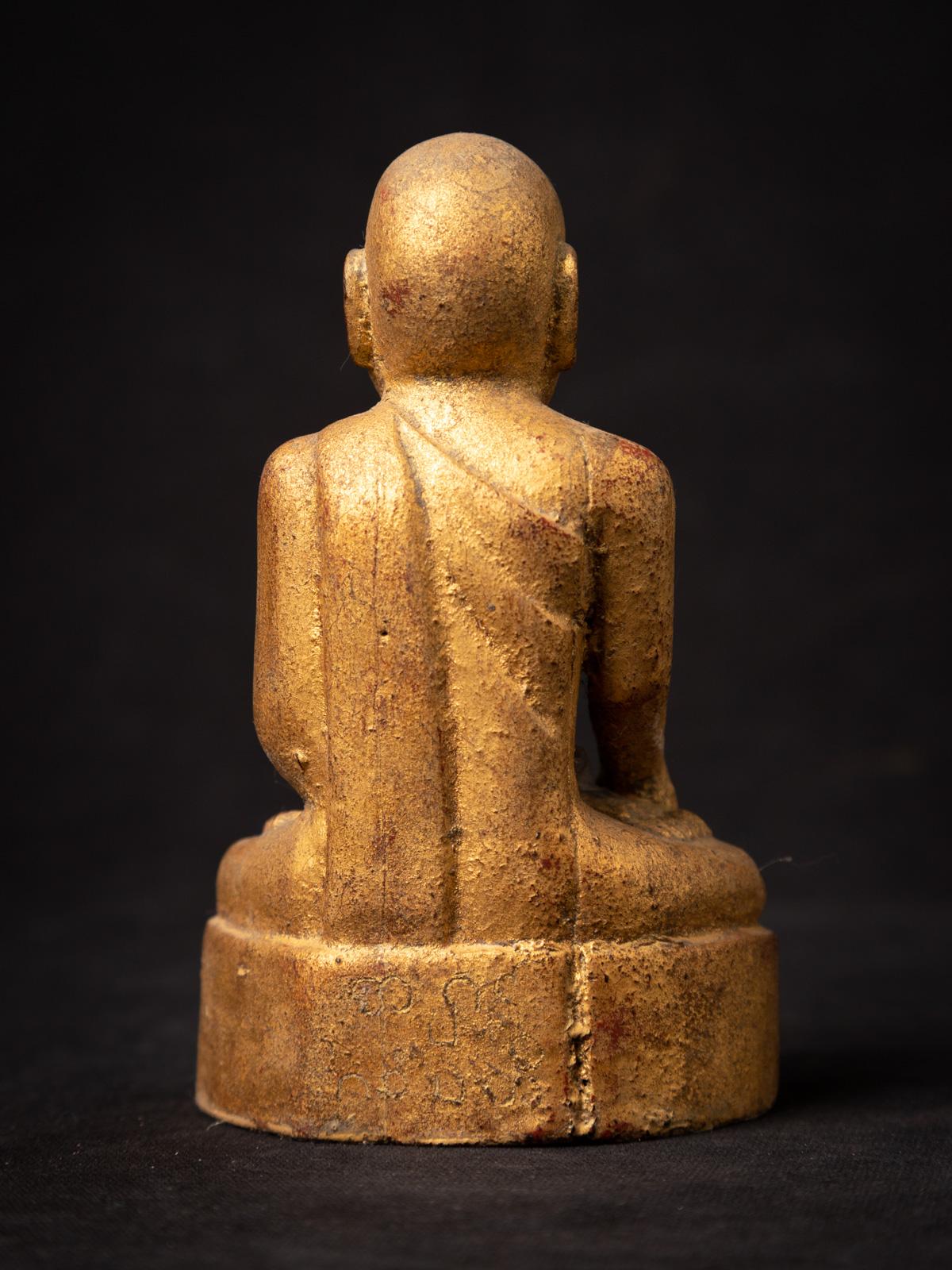 Bois Ancien moine birman en bois de Birmanie en vente