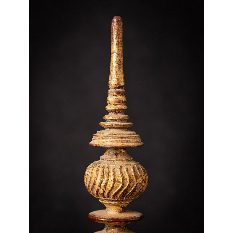 Antique Wooden Burmese Offering Vessel from, Burma For Sale 7