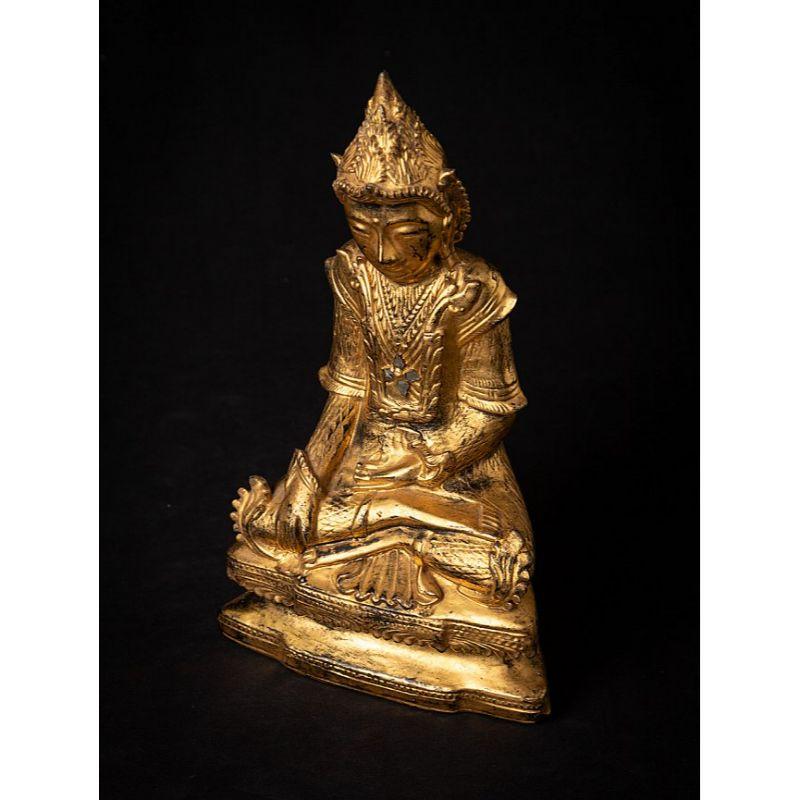 Antique wooden Burmese Shan Buddha from Burma 8