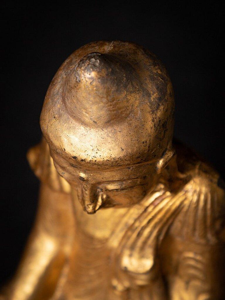 Antique Wooden Burmese Shan Buddha from Burma For Sale 10