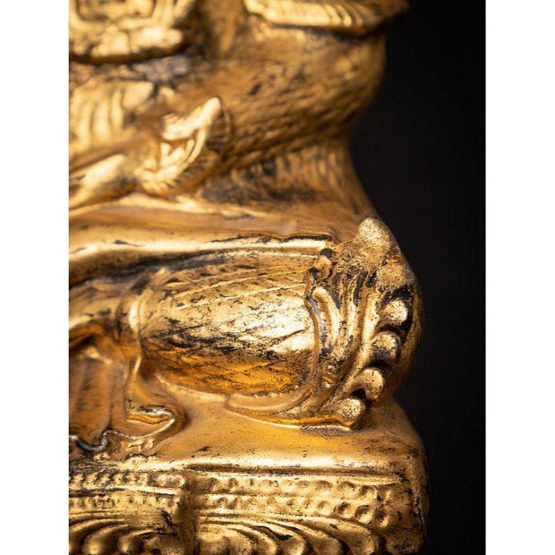 Antique wooden Burmese Shan Buddha from Burma For Sale 14