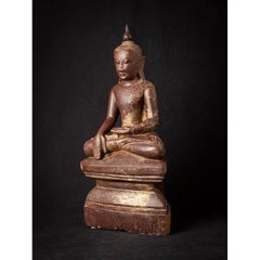 Antique Wooden Burmese Shan Buddha from Burma