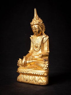 Antique wooden Burmese Shan Buddha from Burma