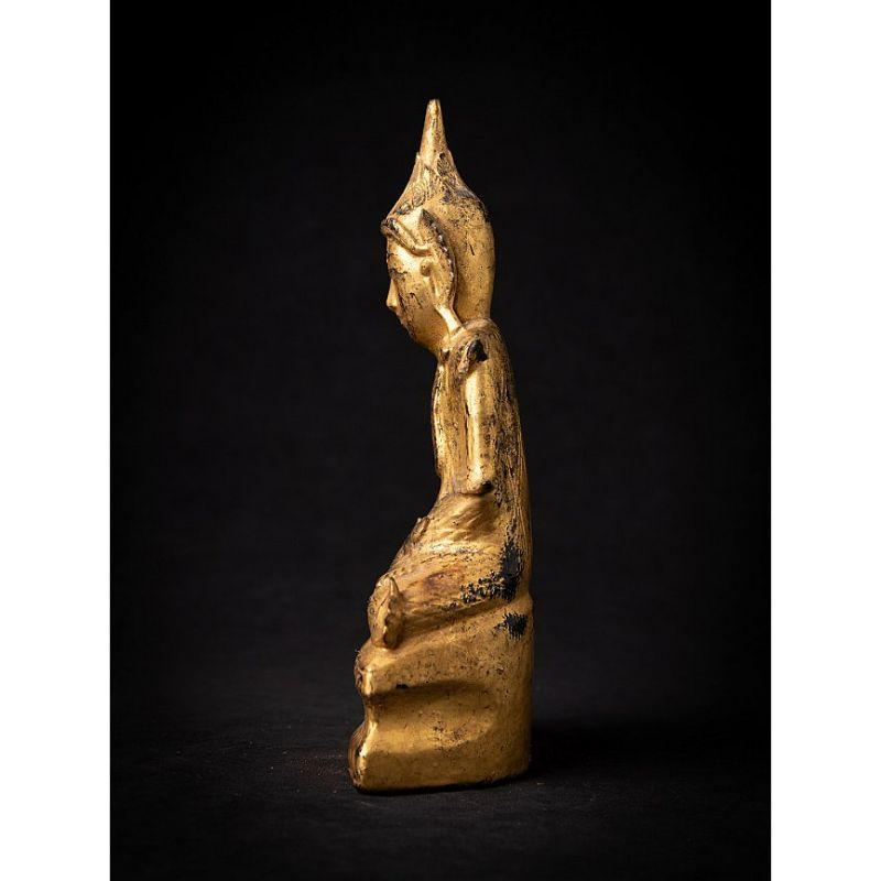 Bouddha birman Shan ancien en bois de Birmanie Bon état - En vente à DEVENTER, NL