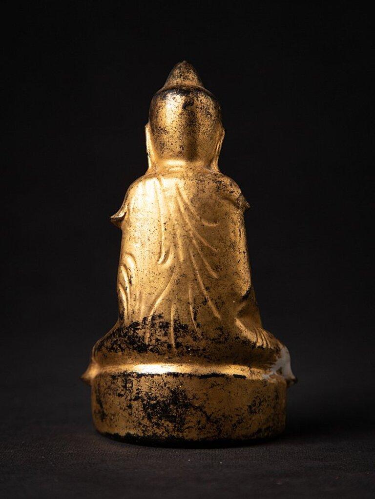 19th Century Antique Wooden Burmese Shan Buddha from Burma For Sale