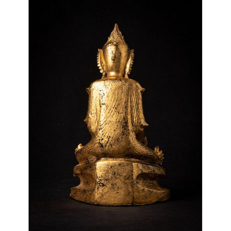 19th Century Antique wooden Burmese Shan Buddha from Burma For Sale