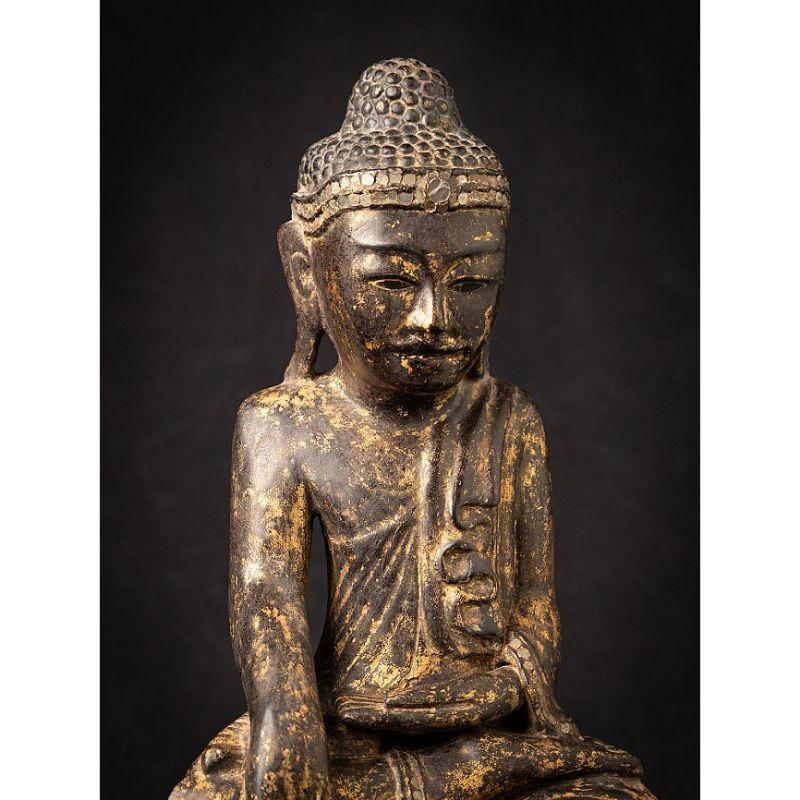Antique Wooden Burmese Shan Buddha from, Burma For Sale 3