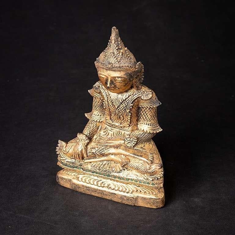 Antique Wooden Burmese Shan Buddha Statue from Burma For Sale 9