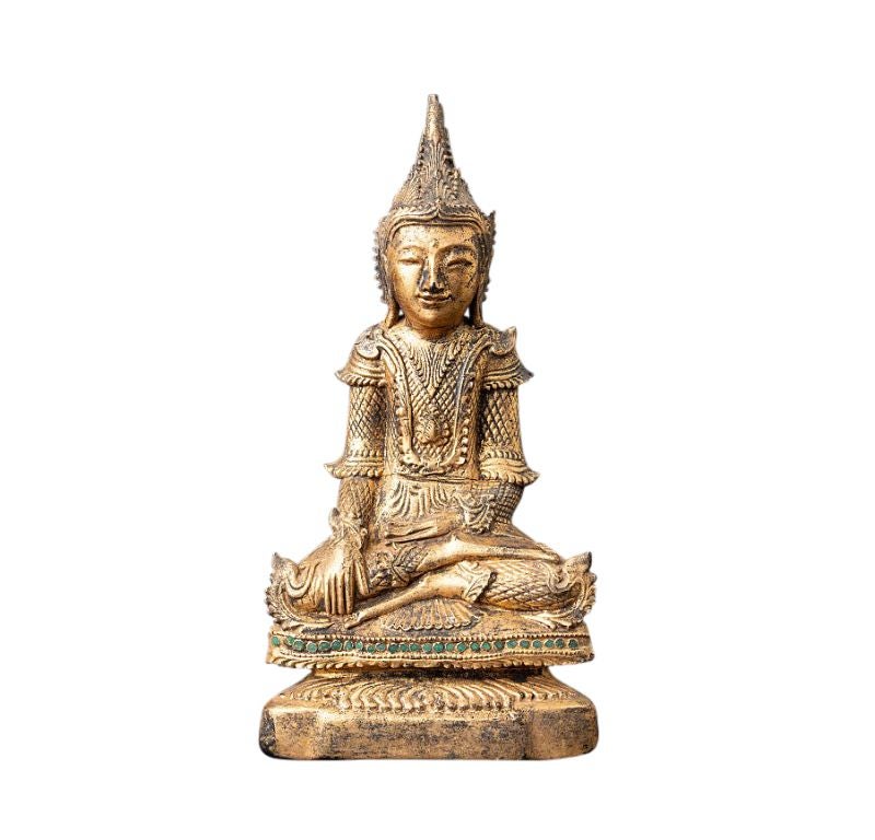 Antique Wooden Burmese Shan Buddha Statue from Burma For Sale