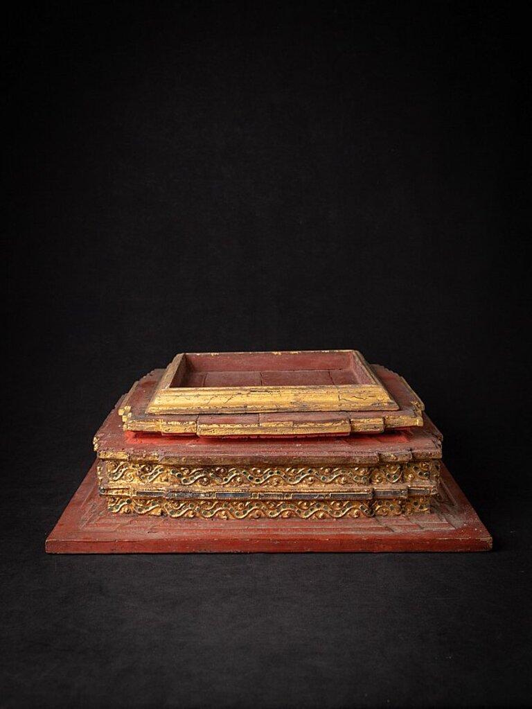 19th Century Antique Wooden Burmese Stupa from Burma For Sale