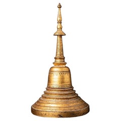 Antique Wooden Burmese Stupa from Burma