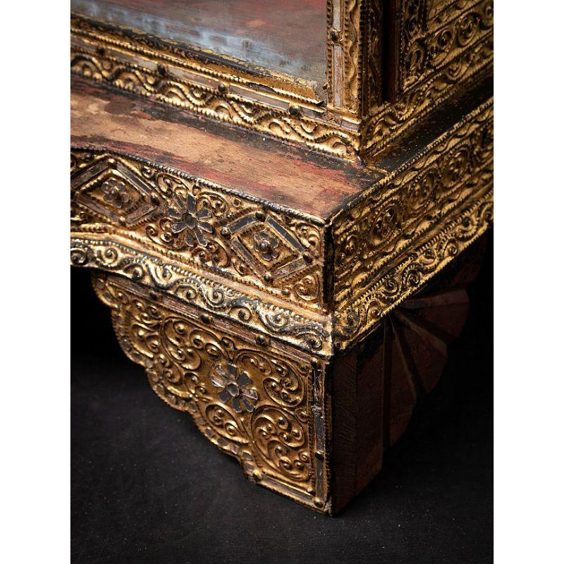 Temple birman ancien en bois de Birmanie en vente 10
