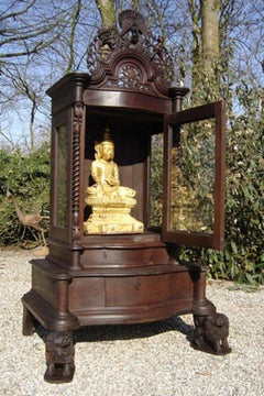 Antique Wooden Burmese Temple from Burma