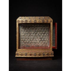 Antique wooden Burmese temple from Burma