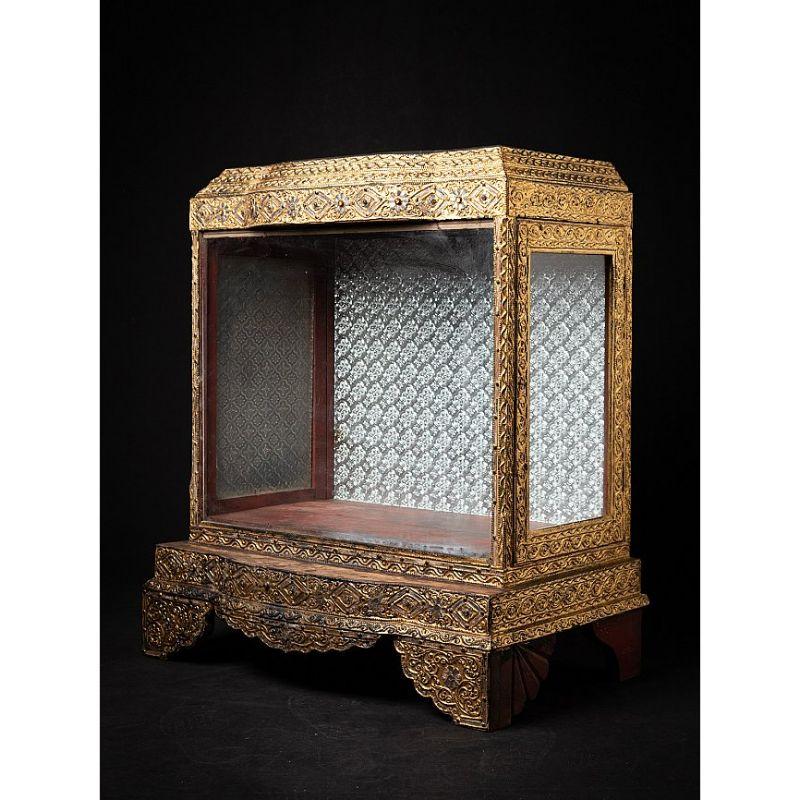 Temple birman ancien en bois de Birmanie Bon état - En vente à DEVENTER, NL