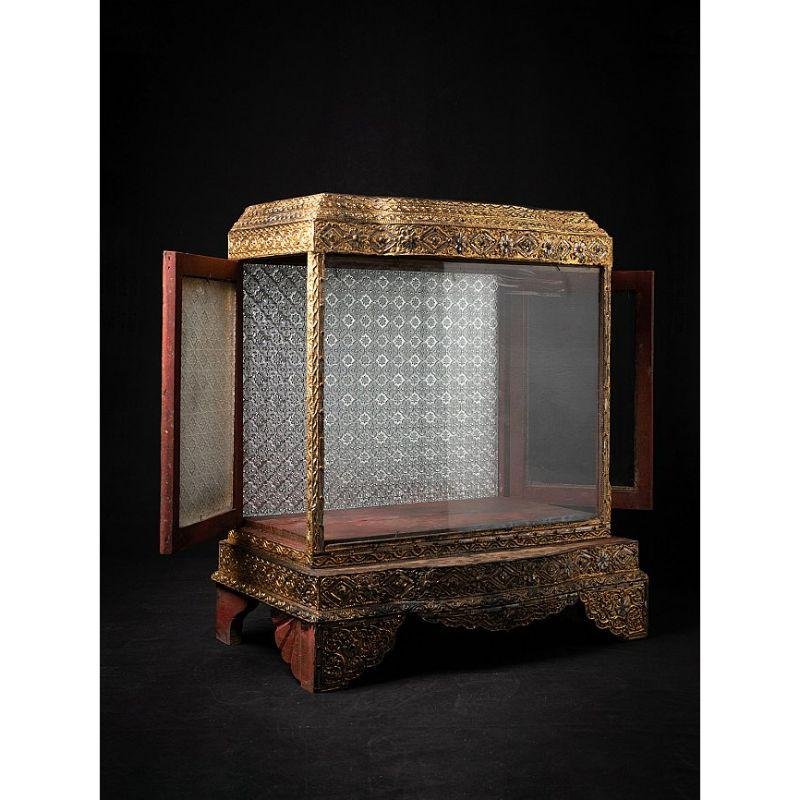 Temple birman ancien en bois de Birmanie en vente 4