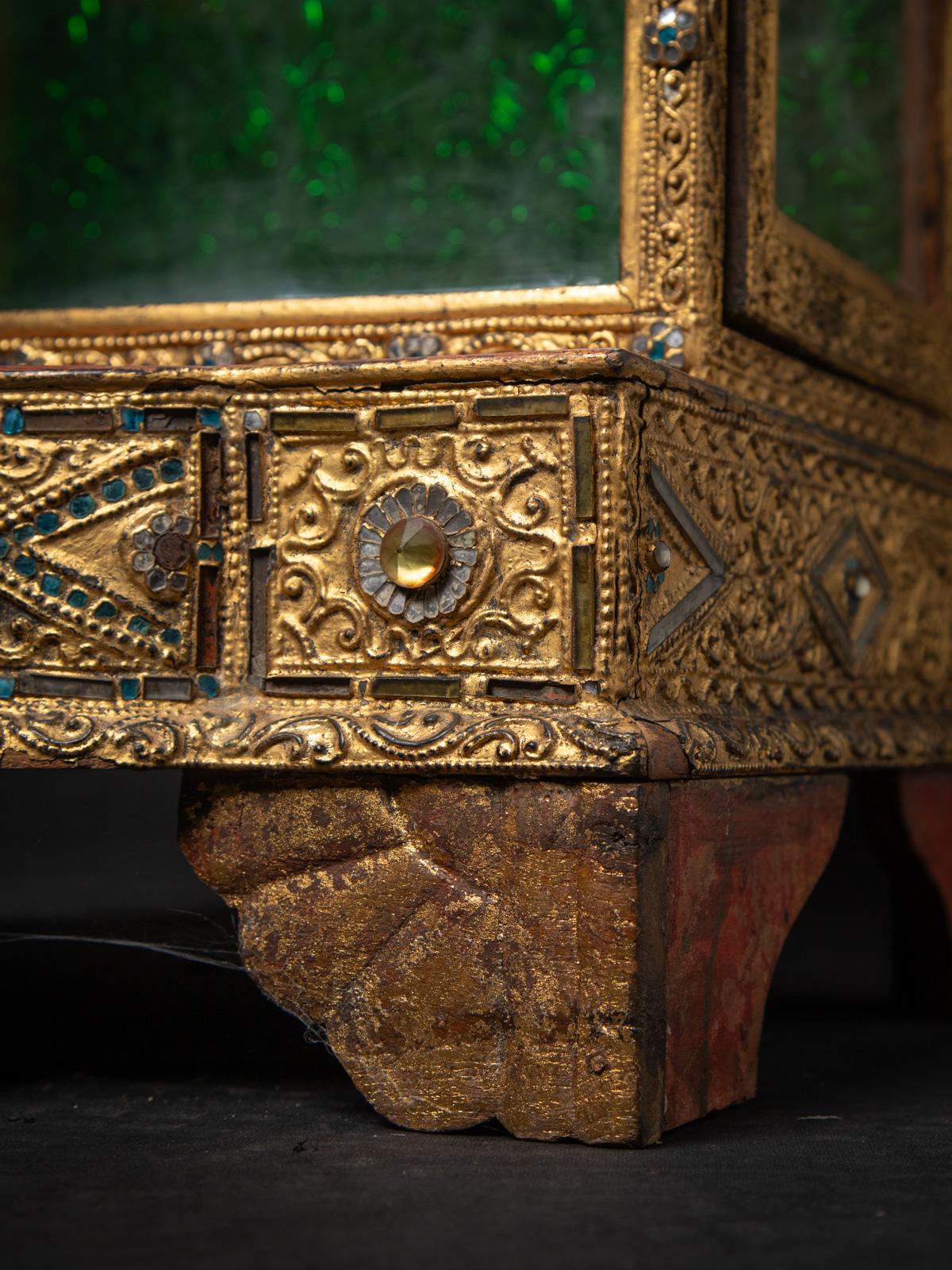 Antique wooden Burmese temple from Burma, Original Buddhas For Sale 9