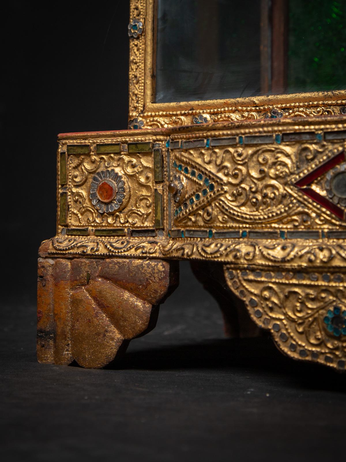Antique wooden Burmese temple from Burma, Original Buddhas For Sale 11