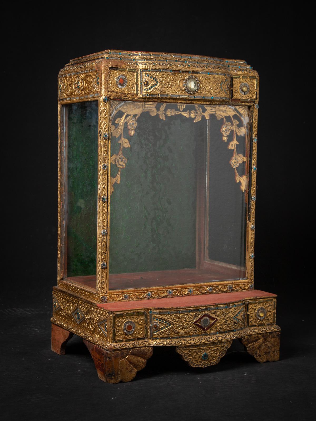 Antique wooden Burmese temple from Burma, Original Buddhas For Sale 1