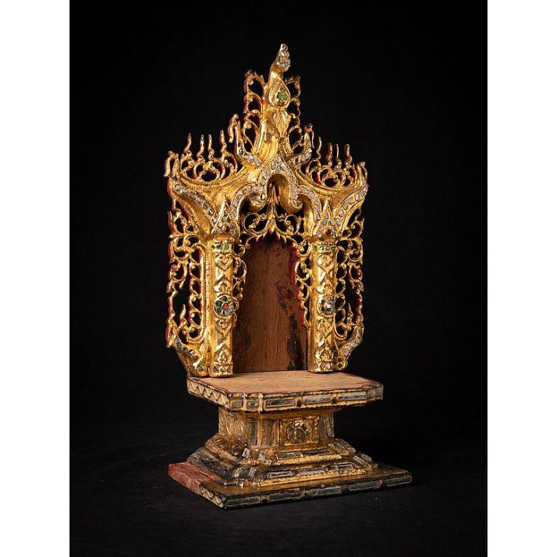 19th Century Antique Wooden Burmese Throne from Burma For Sale