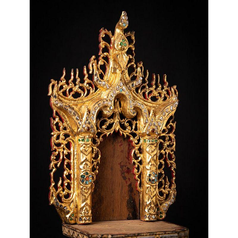 Antique Wooden Burmese Throne from Burma For Sale 3