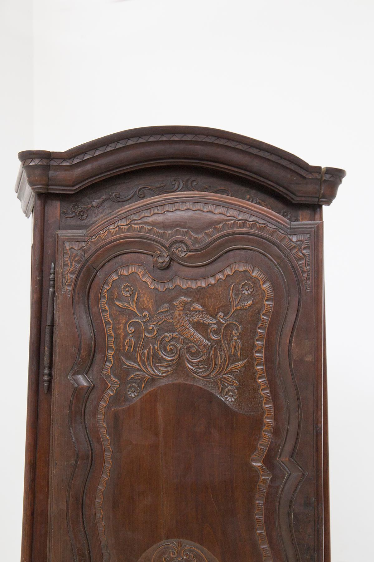 French Antique Wooden Cabinet Louis XV For Sale