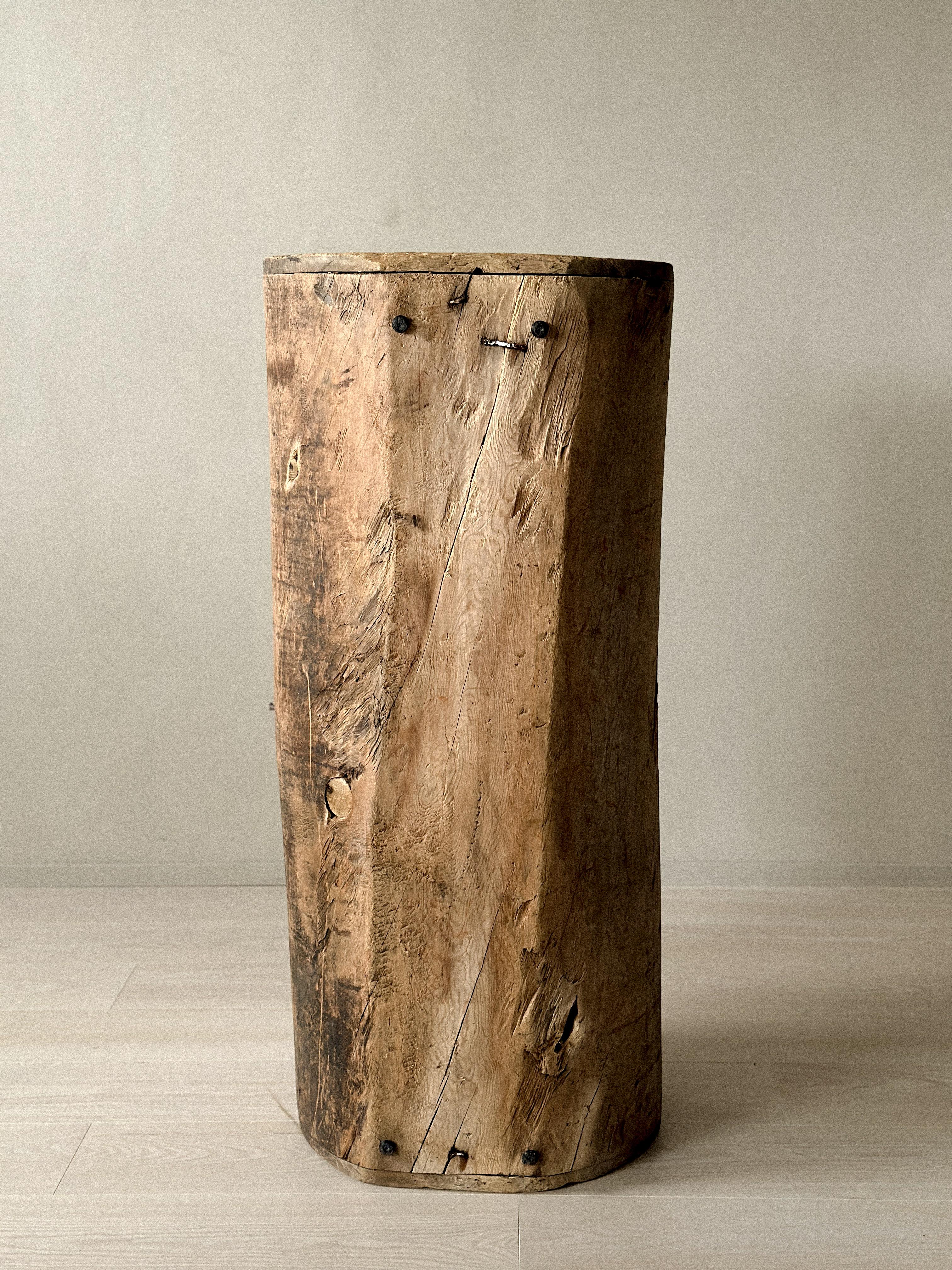 Antique Wooden Cabinet, Scandinavian Wabi Sabi, c  1800s For Sale 3