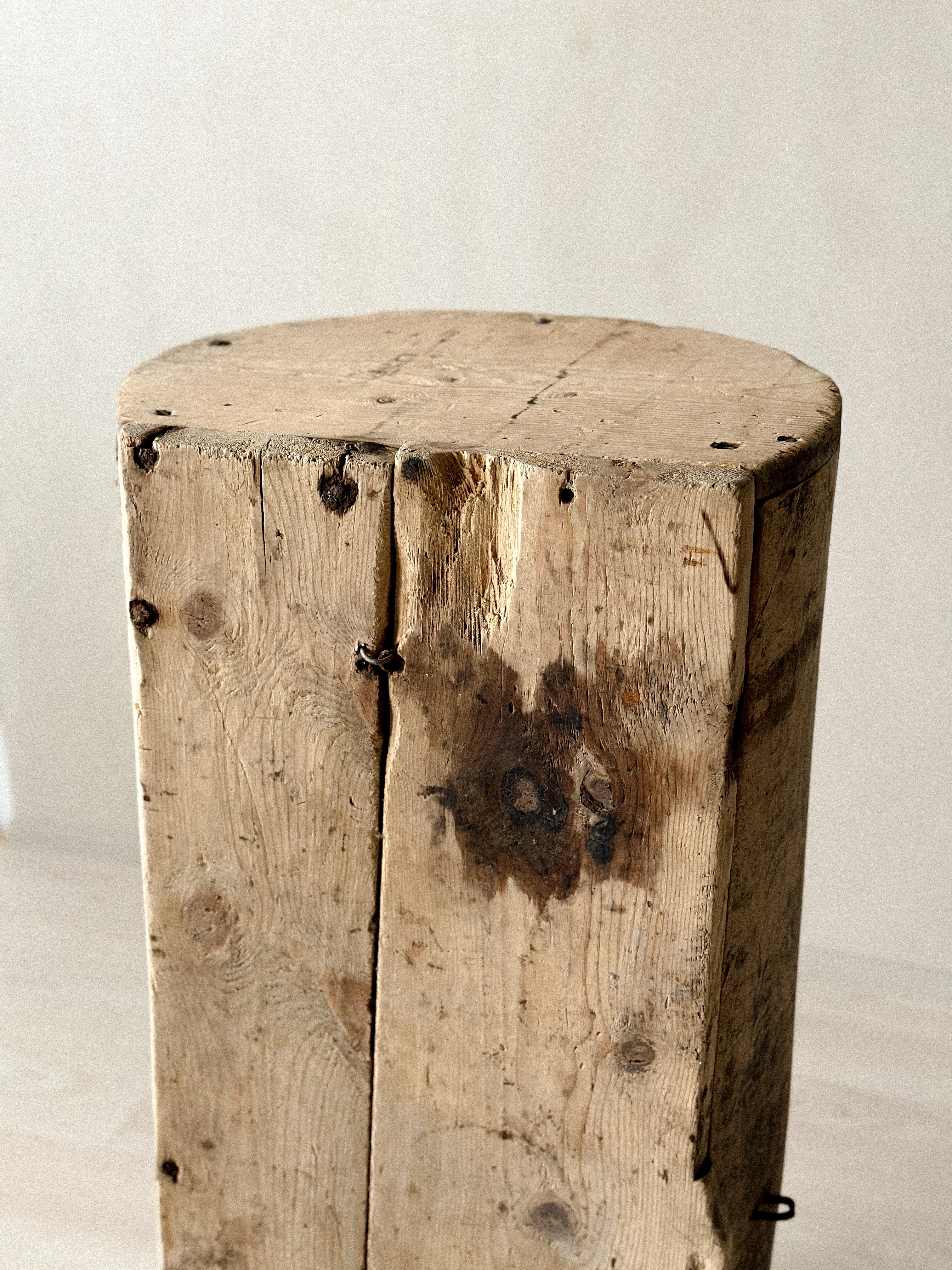 Antique Wooden Cabinet, Scandinavian Wabi Sabi, c  1800s For Sale 5