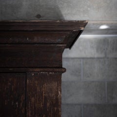 Antique wooden cabinet, wabi-sabi, Italy, 19 century