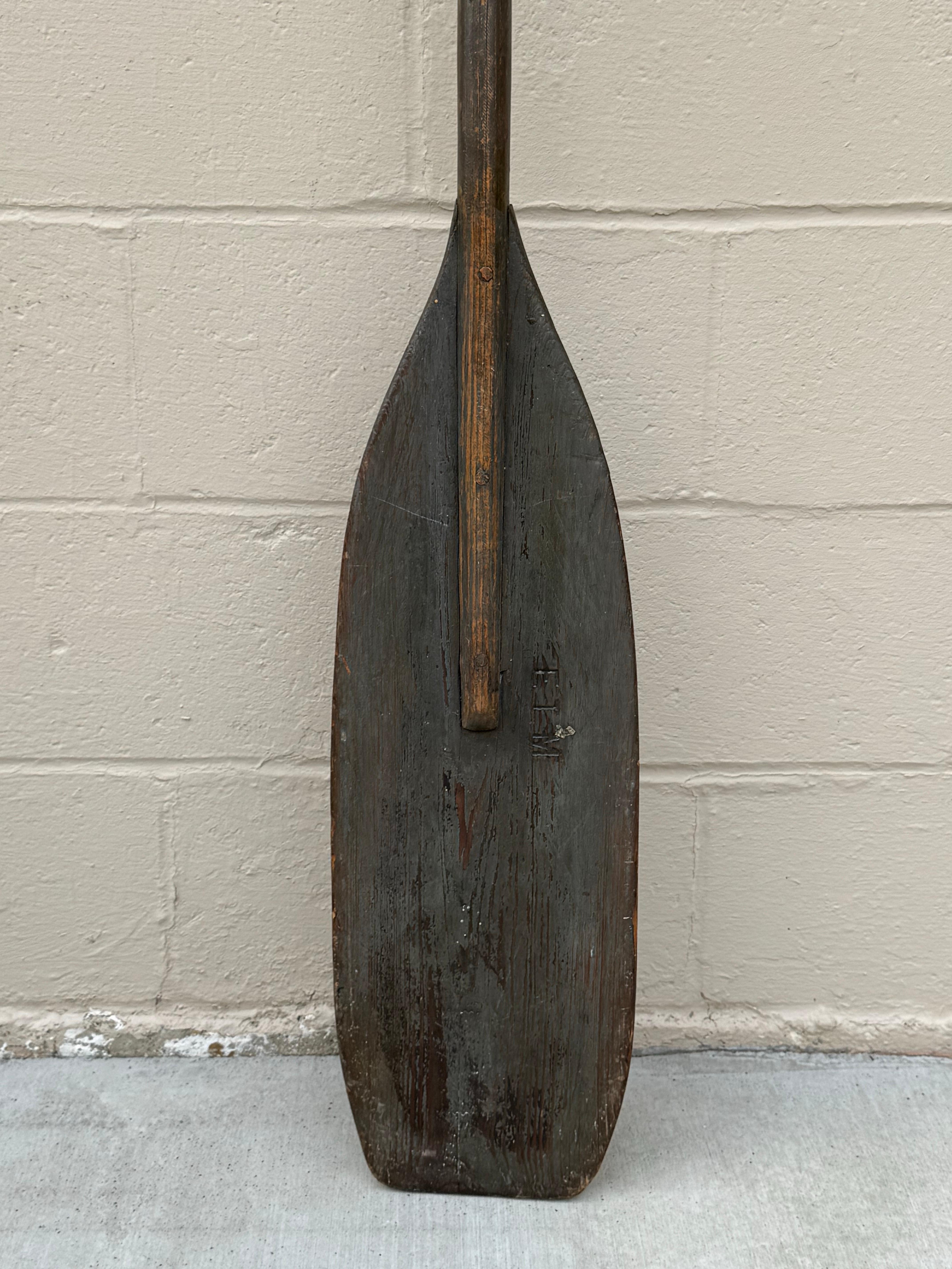American Antique Wooden Canoe Paddle or Oar