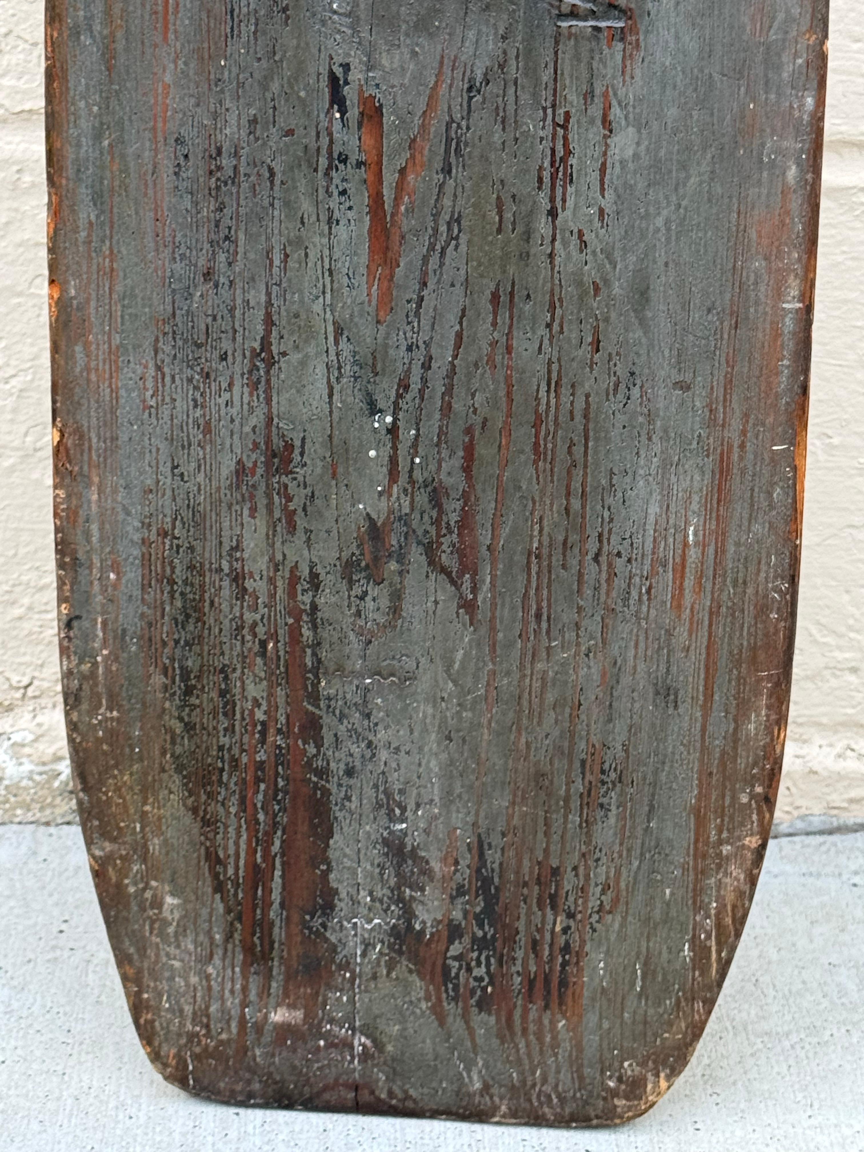Antique Wooden Canoe Paddle or Oar In Good Condition In San Carlos, CA