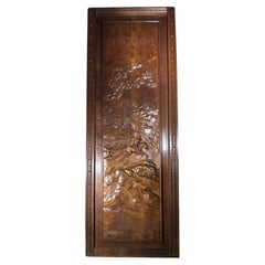 Antica scultura in legno di Don Chisciotte - 1882