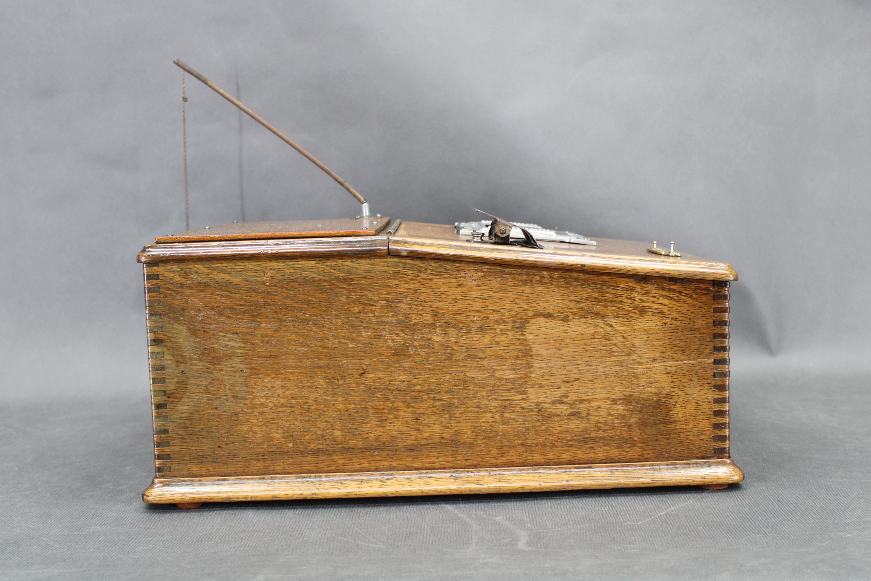 Caja registradora de madera antigua en venta 12