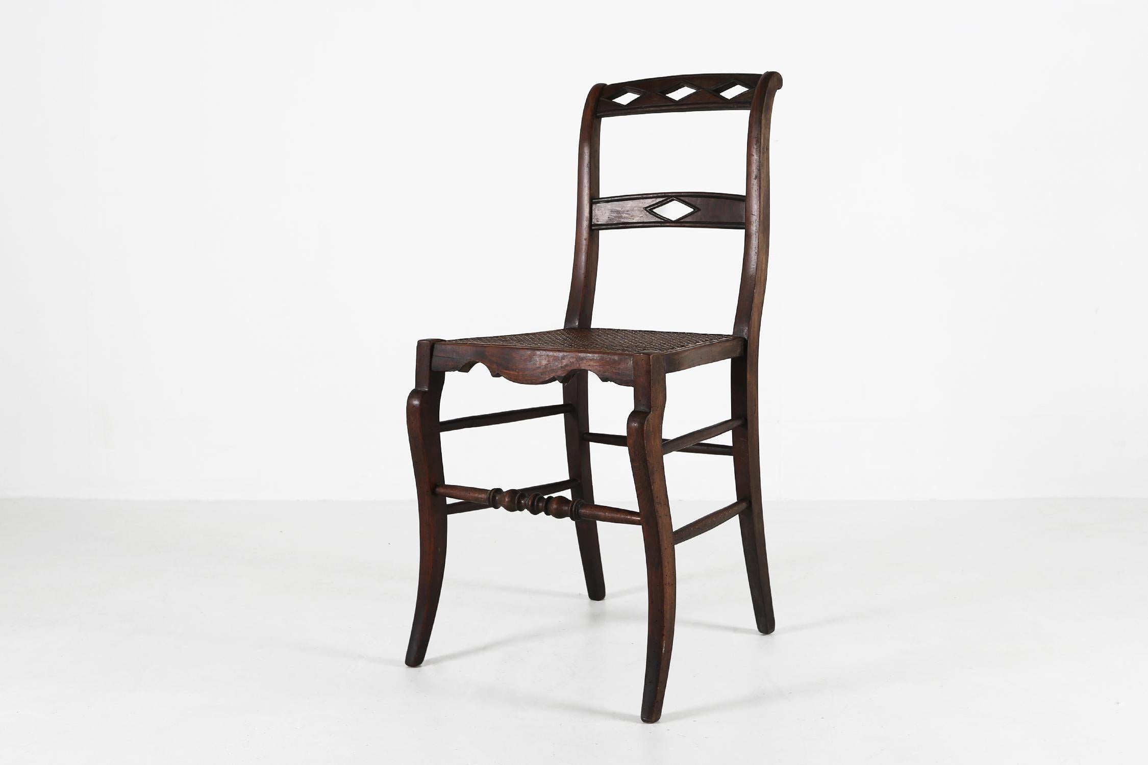 
Experience the epitome of luxury with our exquisite antique wooden chair. Crafted from high-quality wood and featuring a beautifully woven wicker seat and back, this chair is a timeless piece that will elevate any room in your home. The intricate