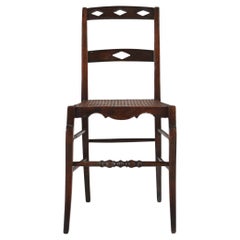 Silla antigua de madera 1850
