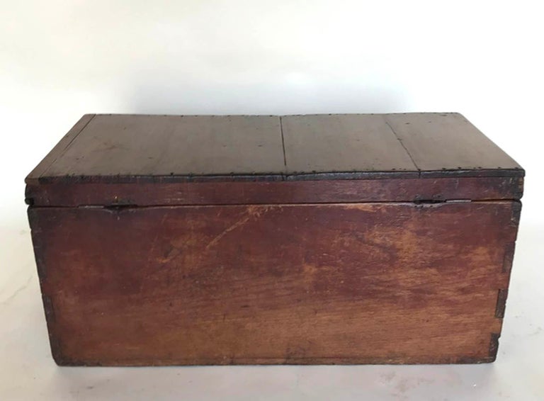 Antique Wooden Chest For Sale at 1stDibs