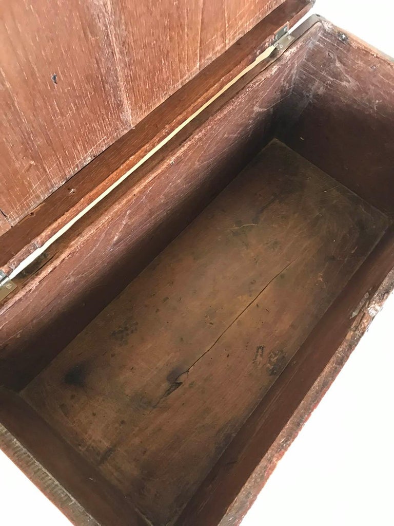 Antique Wooden Chest For Sale at 1stDibs