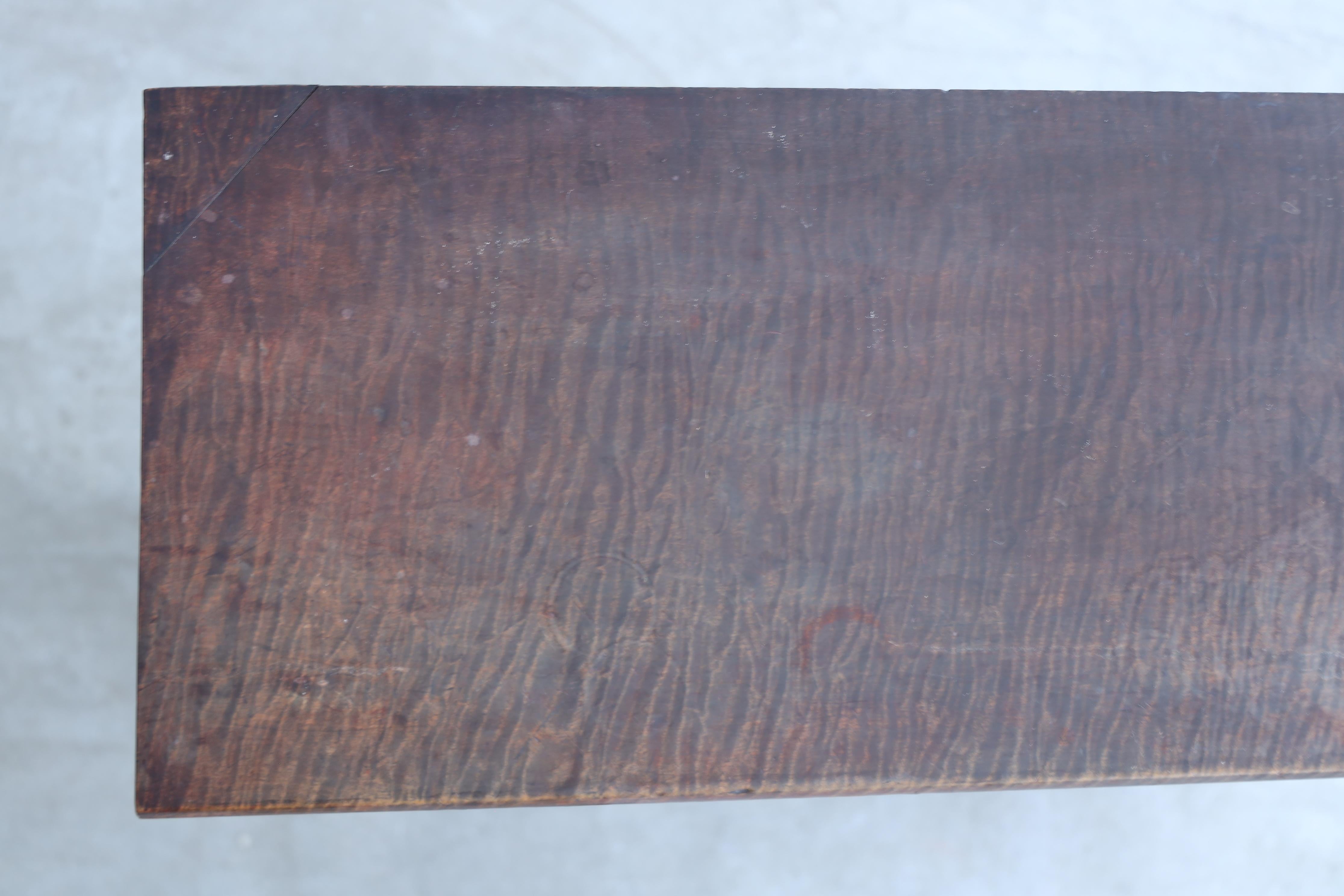 Antique Wooden Chest , Wabi Sabi, Japandi For Sale 6